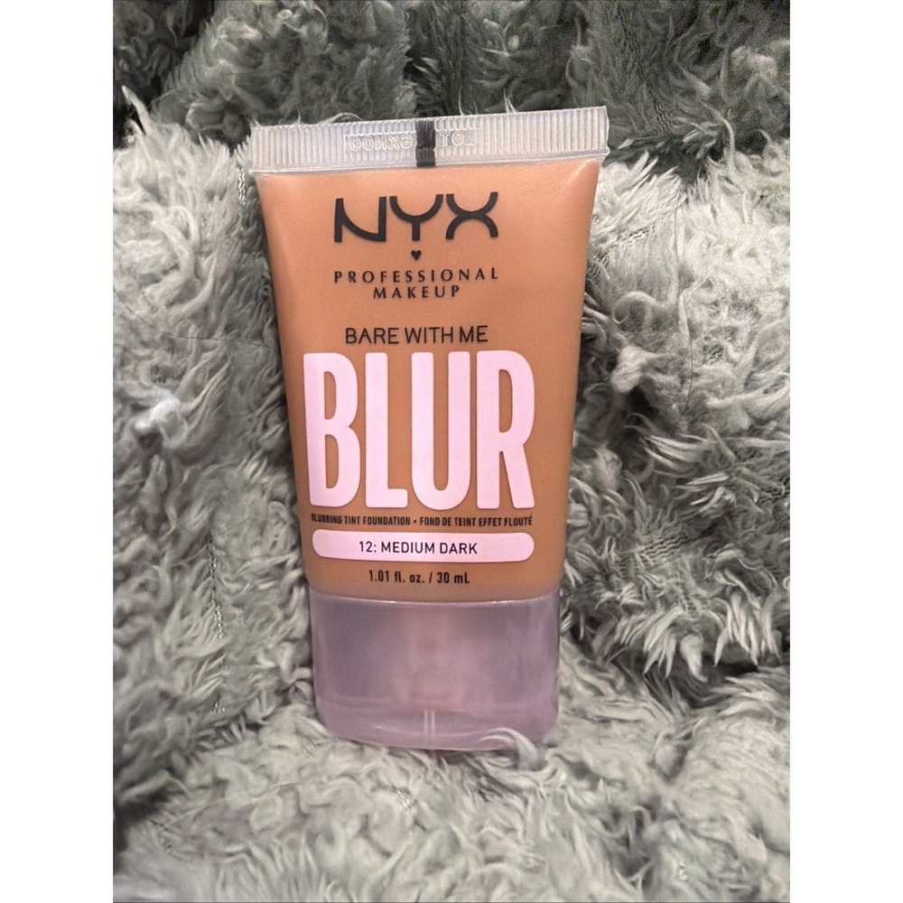 NYX‎ MAKEUP BARE WITH ME BLUR Blurring Tint Foundation 12: Medium Dark Sealed